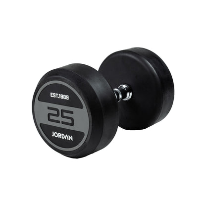 JORDAN Classic Rubber Dumbbells - Grey - view 11