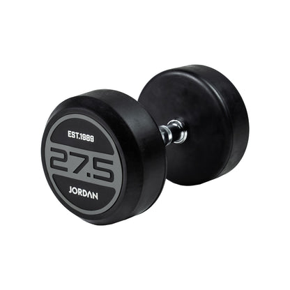 JORDAN Classic Rubber Dumbbells - Grey - view 12