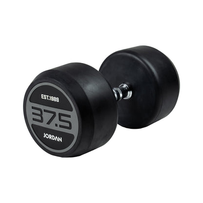 JORDAN Classic Rubber Dumbbells - Grey - view 16