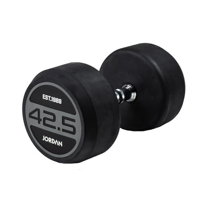 JORDAN Classic Rubber Dumbbells - Grey - view 18