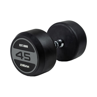 JORDAN Classic Rubber Dumbbells - Grey - view 19