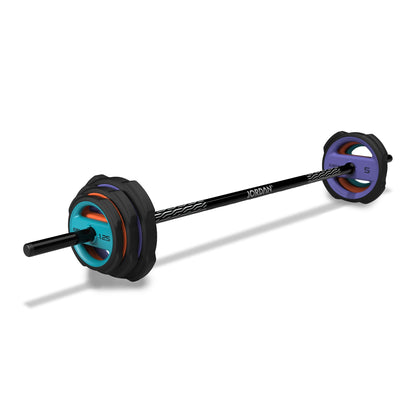 JORDAN Ignite Pump X Urethane Studio Barbell Set - Colour coded - main product view