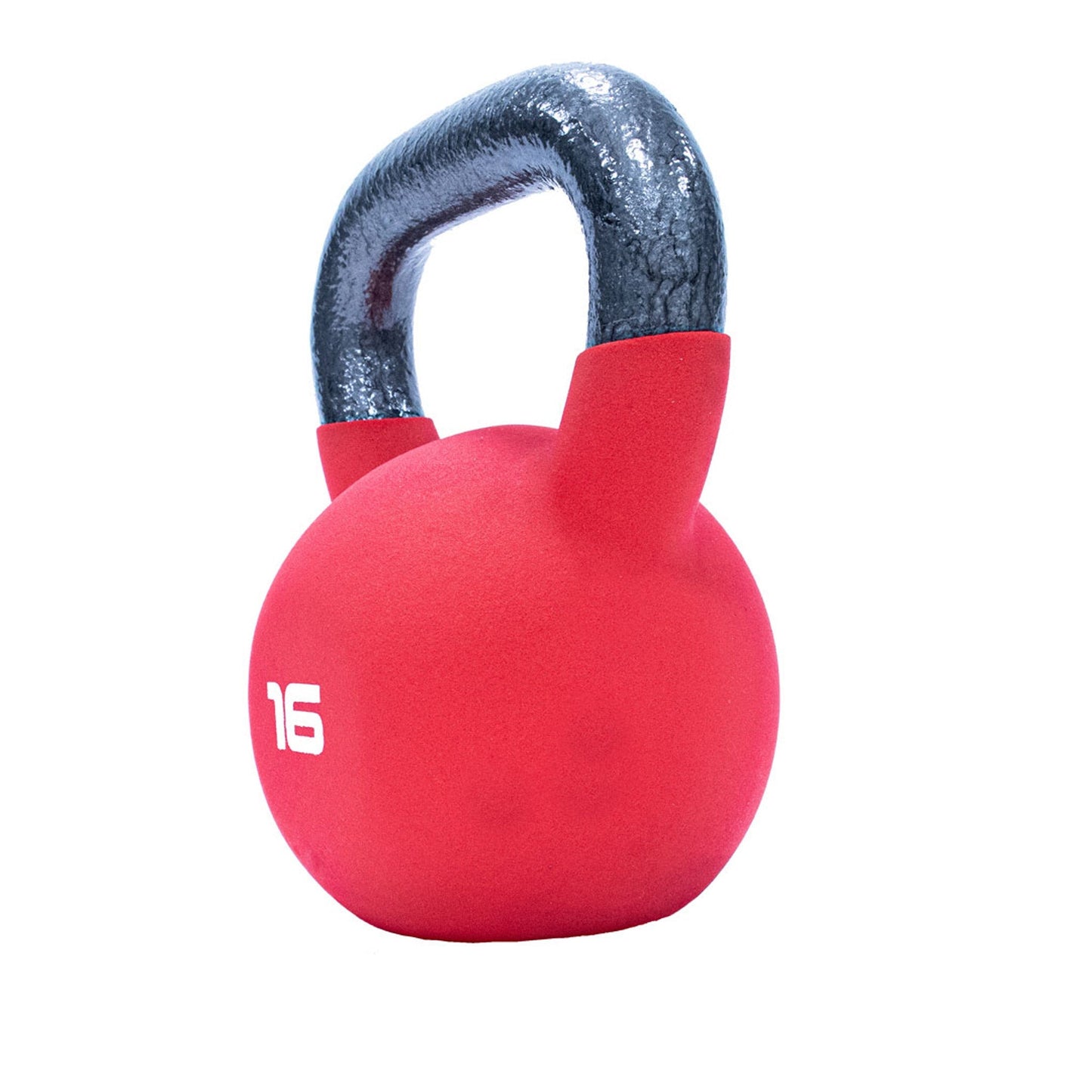 JORDAN 16kg Red Neoprene Covered Kettlebell - alternate angle