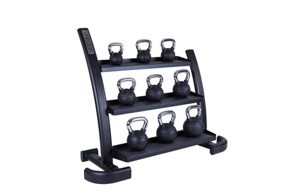 JORDAN Kettlebell Rack, 3 tier, Black - detail view