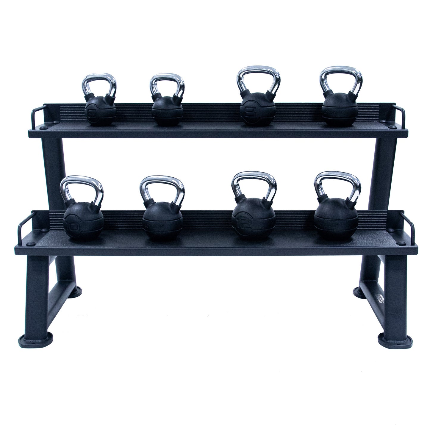 JORDAN Kettlebell Rack, 2 tier, Black - alternate angle