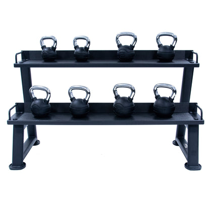 JORDAN Kettlebell Rack, 2 tier, Black - alternate angle