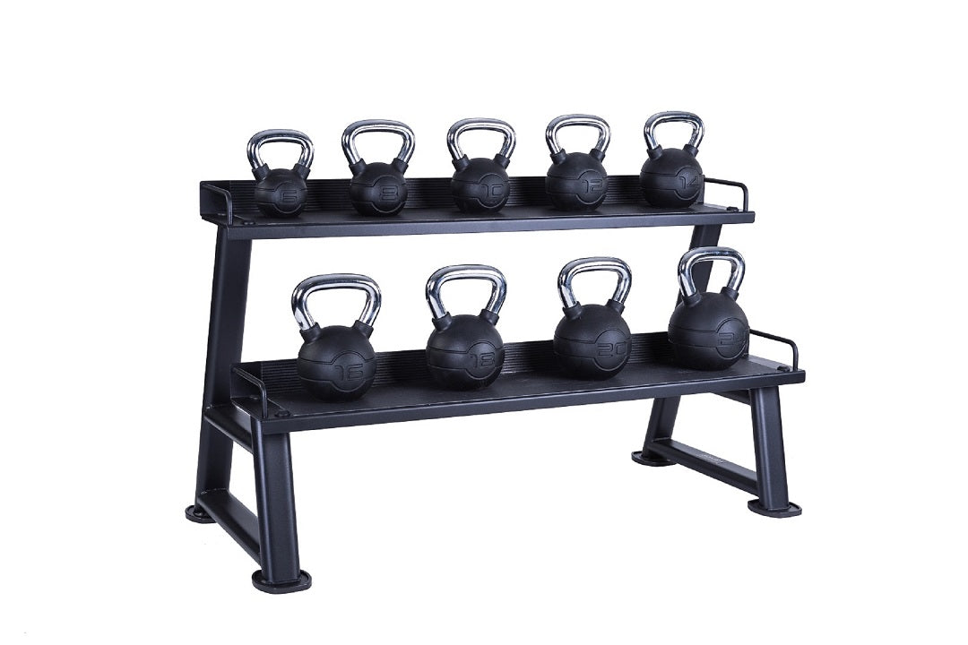 JORDAN Kettlebell Rack, 2 tier, Grey - detail view