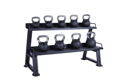 JORDAN Kettlebell Rack, 2 tier, Grey - detail view