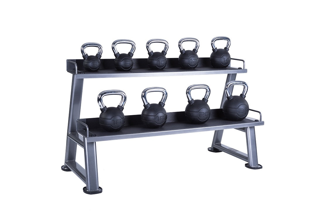 JORDAN Kettlebell Rack, 2 tier, Grey - additional view