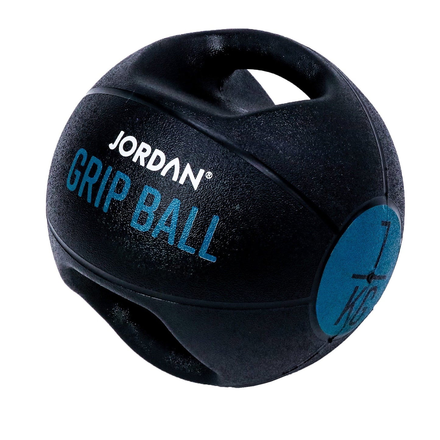 JORDAN 7Kg Double grip medicine ball  - Teal - main product view