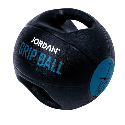 JORDAN 7Kg Double grip medicine ball  - Teal - main product view