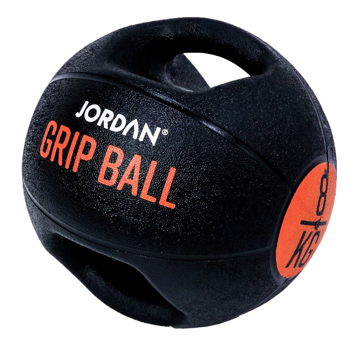 JORDAN 8Kg Double grip medicine ball  - Orange - main product view