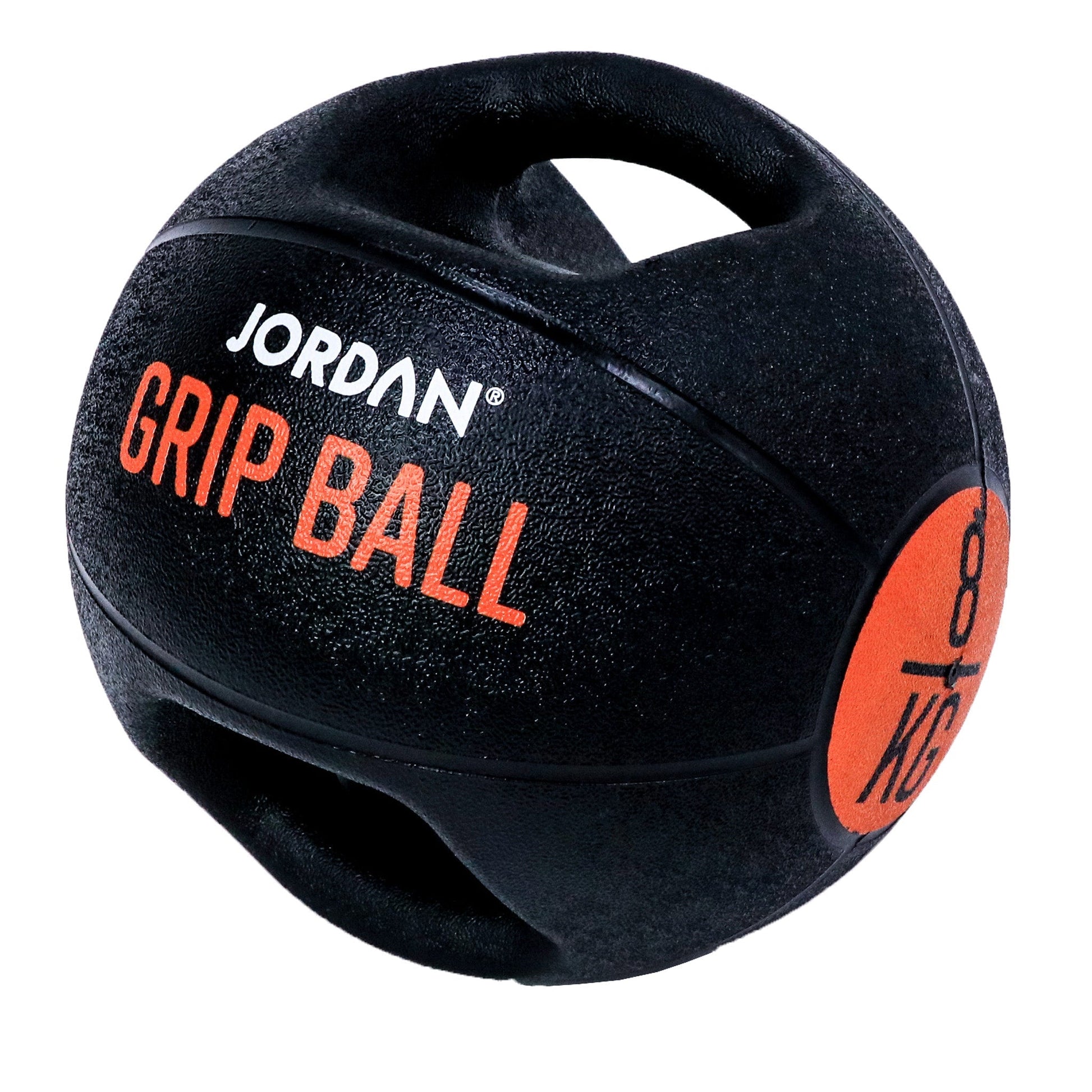 JORDAN 8Kg Double grip medicine ball  - Orange - main product view
