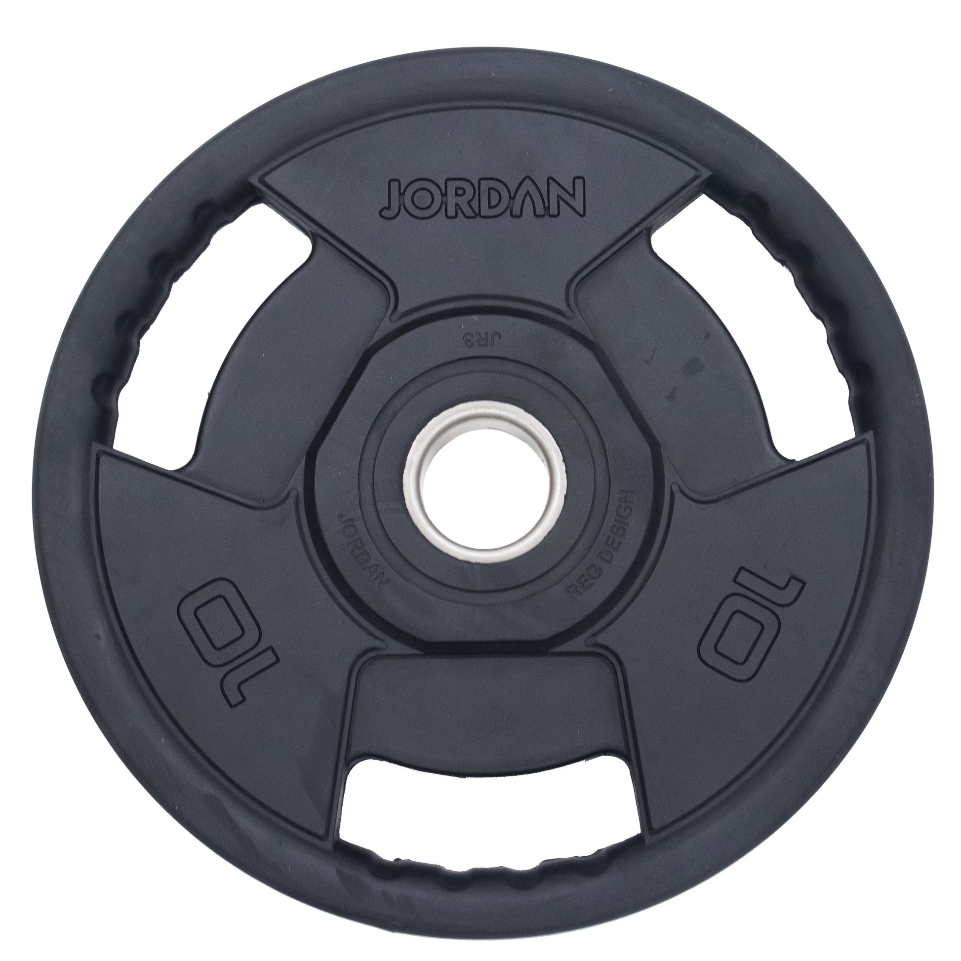 JORDAN 10kg Classic Rubber Olympic Plate - main product view