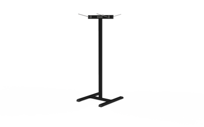 Black double-sided mat rack with four hanging arms.