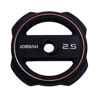 JORDAN 2.5kg Ignite Pump X Rubber Studio Barbell plate - AresFit