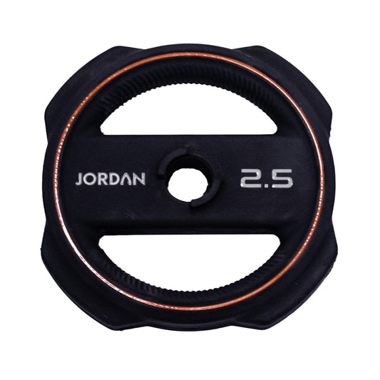 JORDAN 2.5kg Ignite Pump X Rubber Studio Barbell plate - AresFit