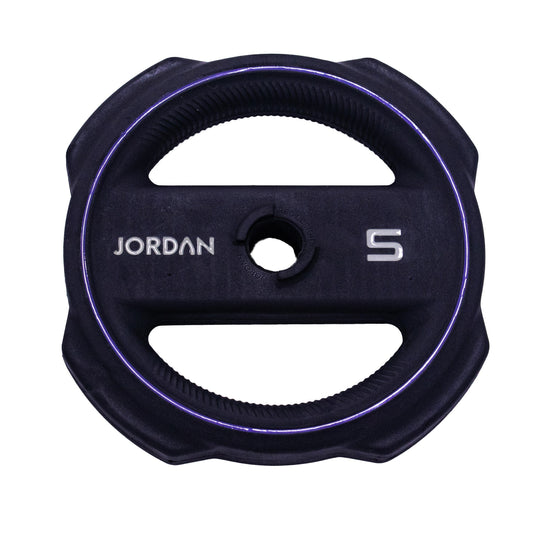 JORDAN 5kg Ignite Pump X Rubber Studio Barbell plate - main product view