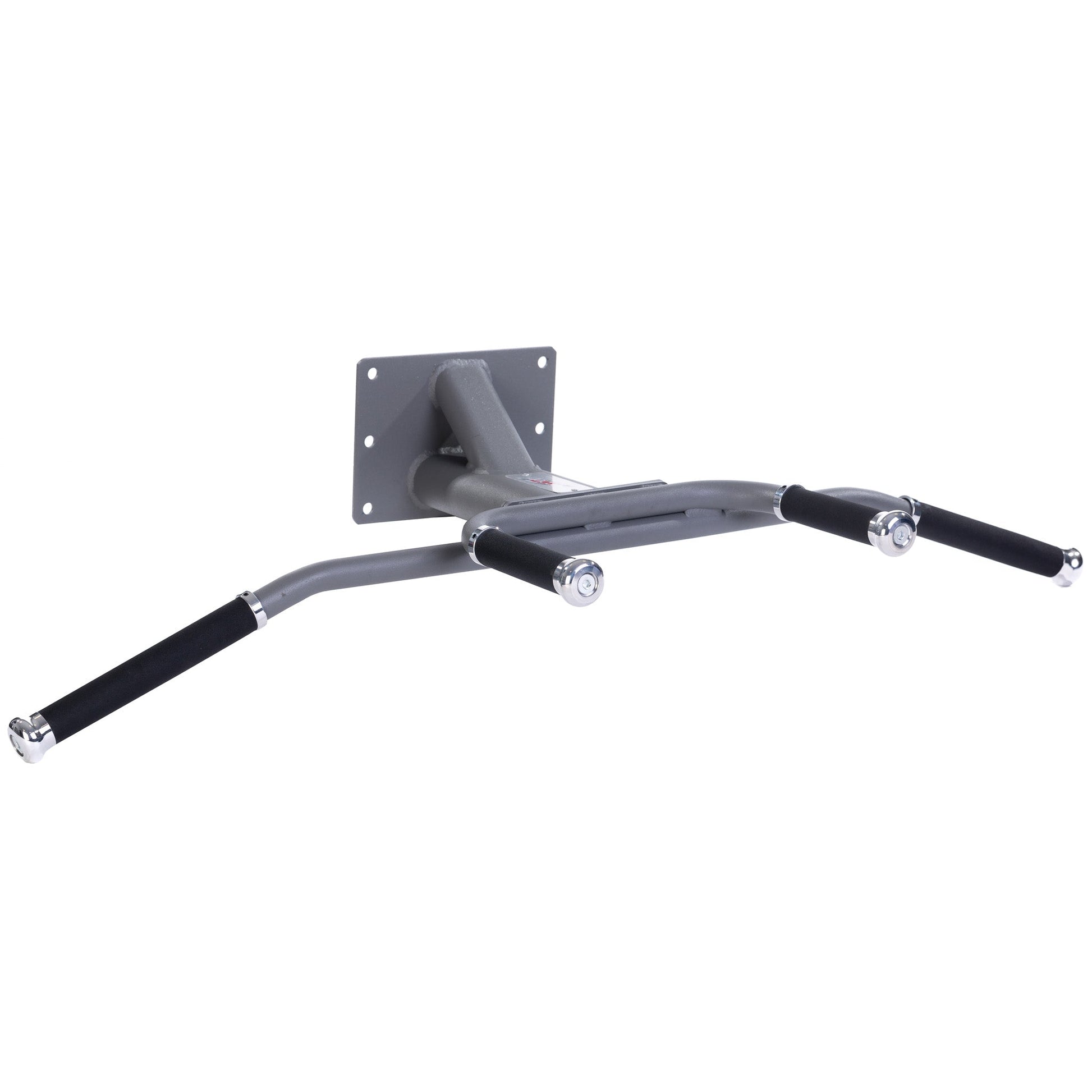 JORDAN Wall Mounted Chin Bar with aluminium ends & rubber handgrips, Grey - main product view