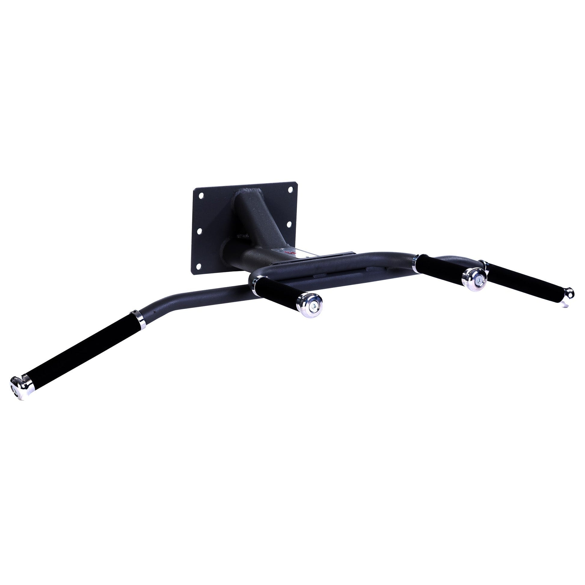 JORDAN Wall Mounted Chin Bar with aluminium ends & rubber handgrips, Black - main product view