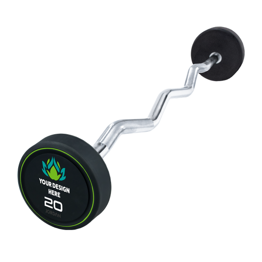 JORDAN custom 20kg curl fixed barbell design example.