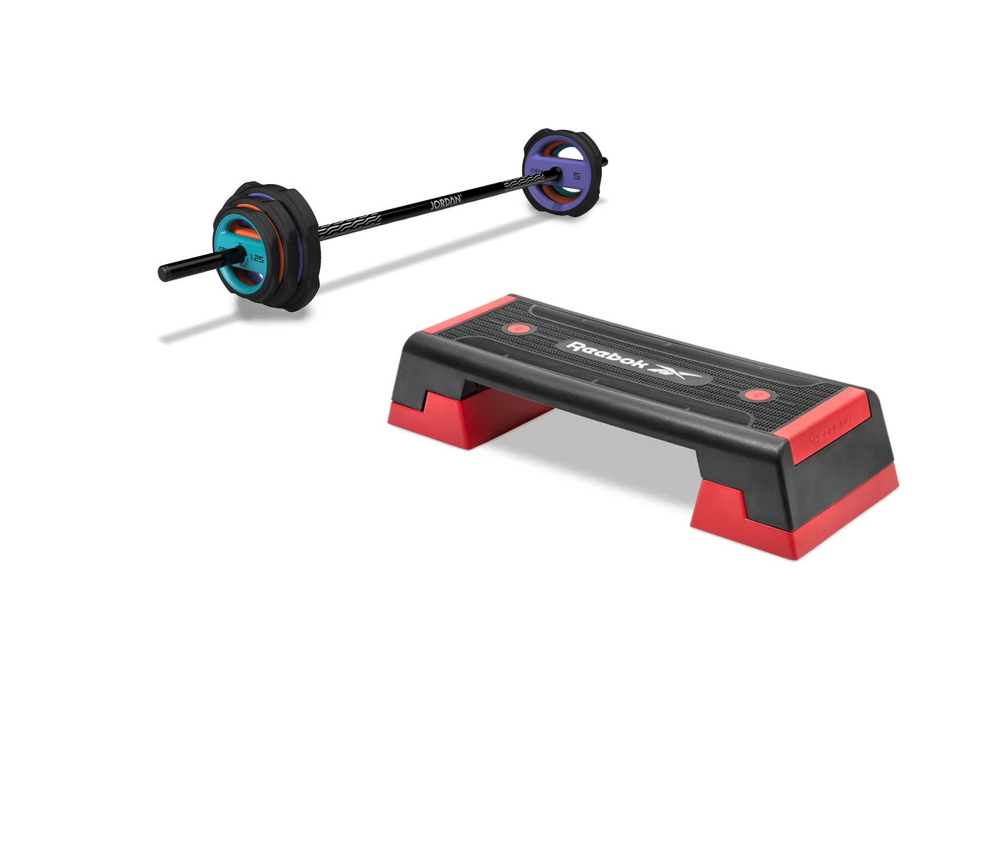 JORDAN Ignite Pump X Urethane Studio Barbell Set - Colour coded