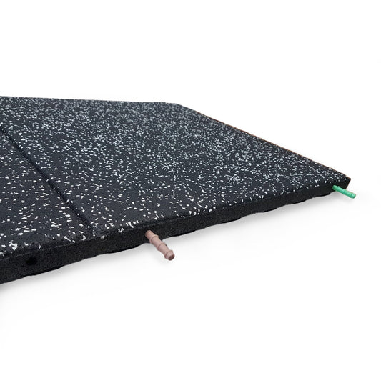 JORDAN Activ SHOX - SBR Gym Flooring - 250mm x 1000mm Ramp Tile, Black - 40mm - main product view