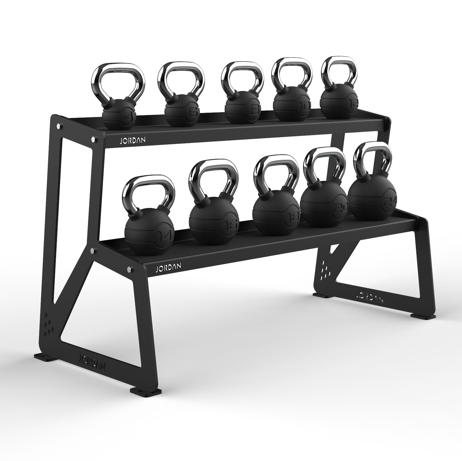 JORDAN Kettlebell Rack - Black - alternate angle