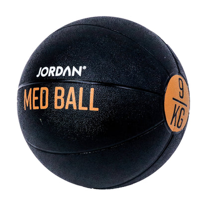 JORDAN 9kg Medicine Ball - Black/Silver - main product view