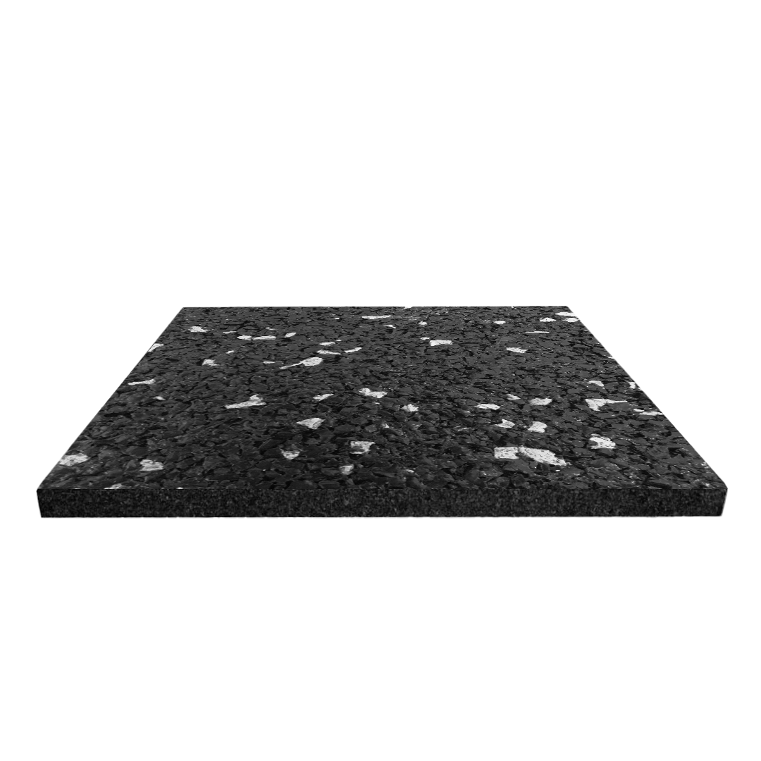 Jordan Activ Square standard black tile with grey fleck, 50cm x 50cm x 30mm
