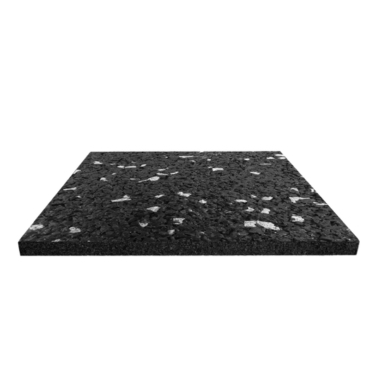 Jordan Activ Square standard black tile with grey fleck, 50cm x 50cm x 30mm