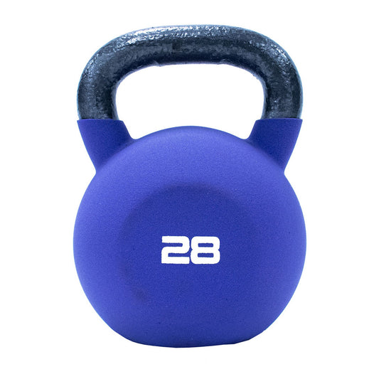 JORDAN Neoprene Covered Kettlebell: 28 kg purple neoprene kettlebell.