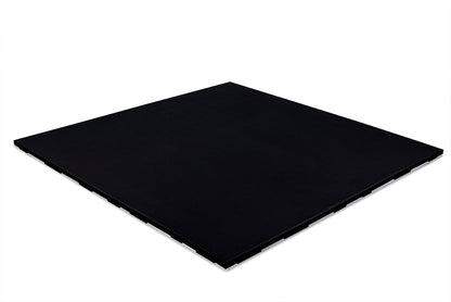 STOCKZ Pure Black Connect 20mm rubber gym flooring tile