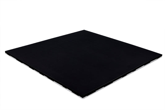 STOCKZ Pure Black Connect 20mm rubber gym flooring tile